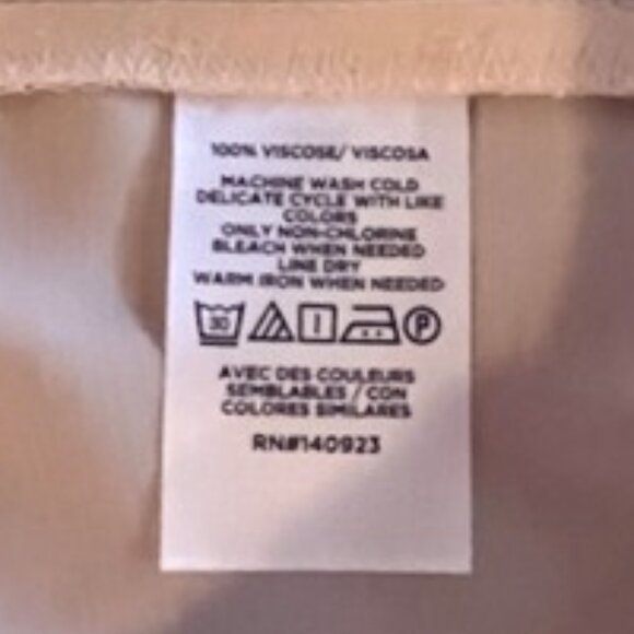 LOFT Oversized Ivory Long-Sleeved Button-Down Shirt Blouse-SMALL-NWT - Picture 7 of 9